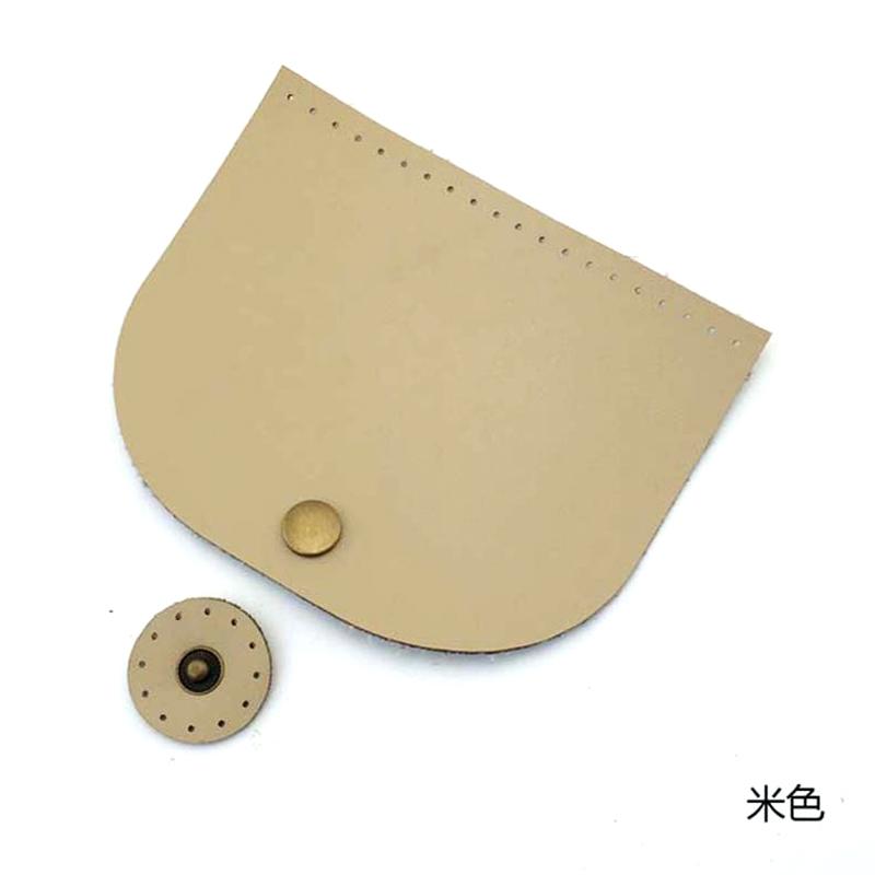5pcs Bag Flip Cover PU Leather Magnetic Buckle Purse Handmade Bottom for DIY Handbag Shoulder Bags Making Accessories 10x12cm
