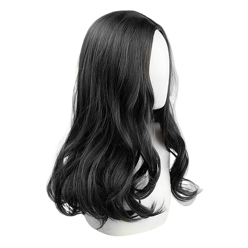 Attack On Titan Pieck Finger Cosplay Parykker 60 cm Langt Svart Hår Varmebestandige Syntetiske Parykker Halloweenfest Kvinne Rolle Rekvisitter