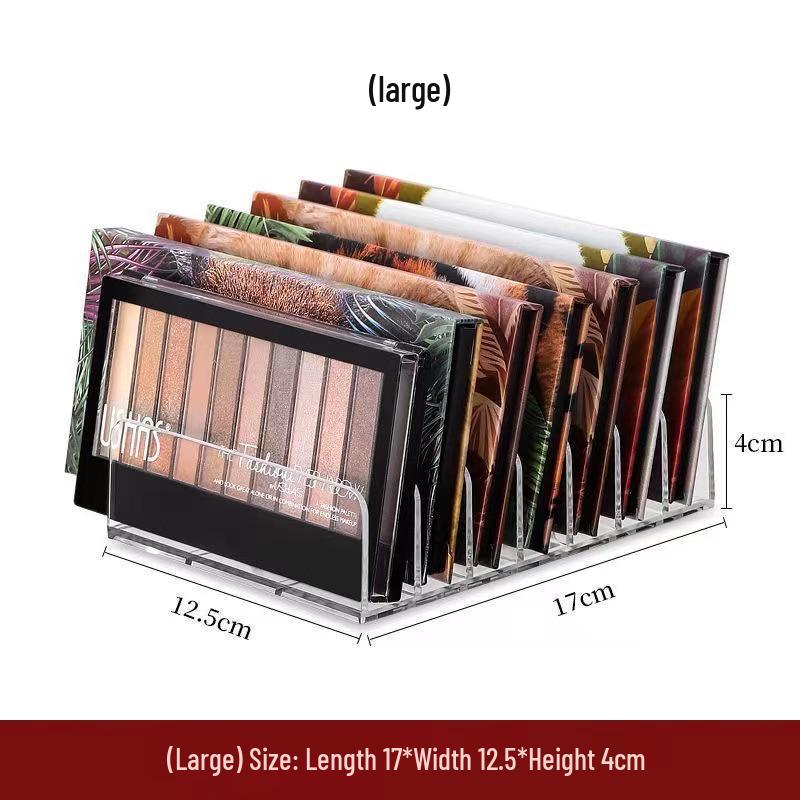 Transparent Multi-Layer Cosmetic Organizer: Nail Polish & Eyeshadow Storage Rack