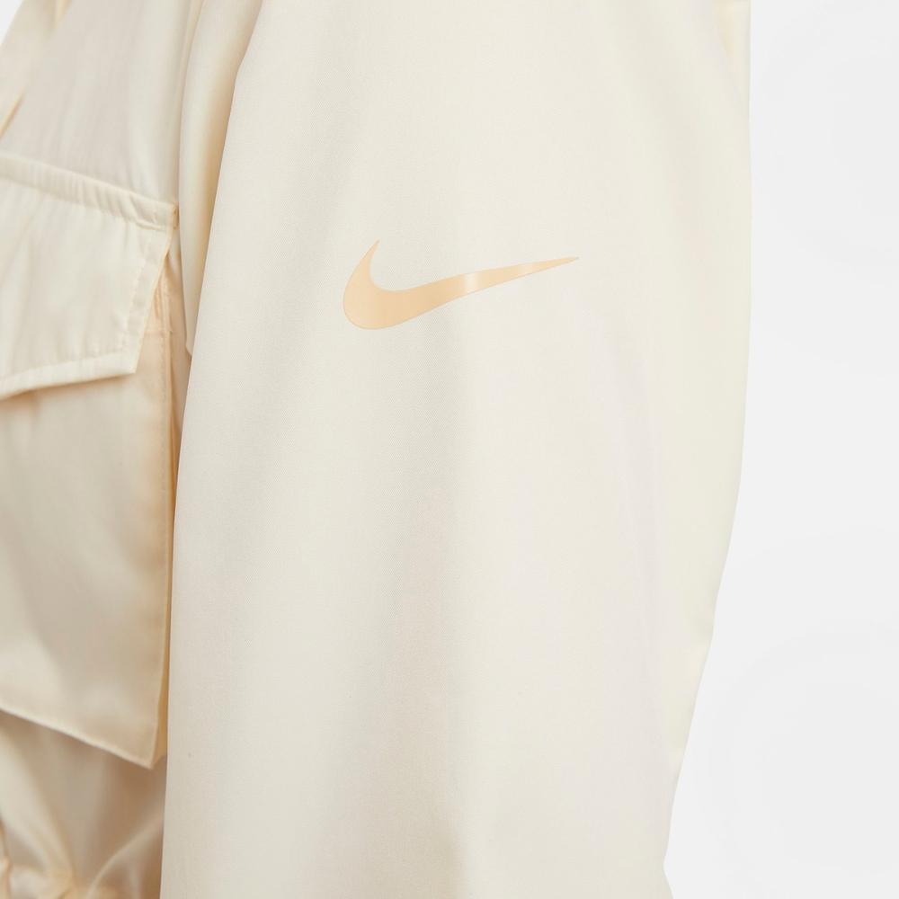 Nike Outdoor Casual Multi-Pocket Stand Collar Solid Woven Jacket Women Jacket Coconut-Milk CZ8973-114