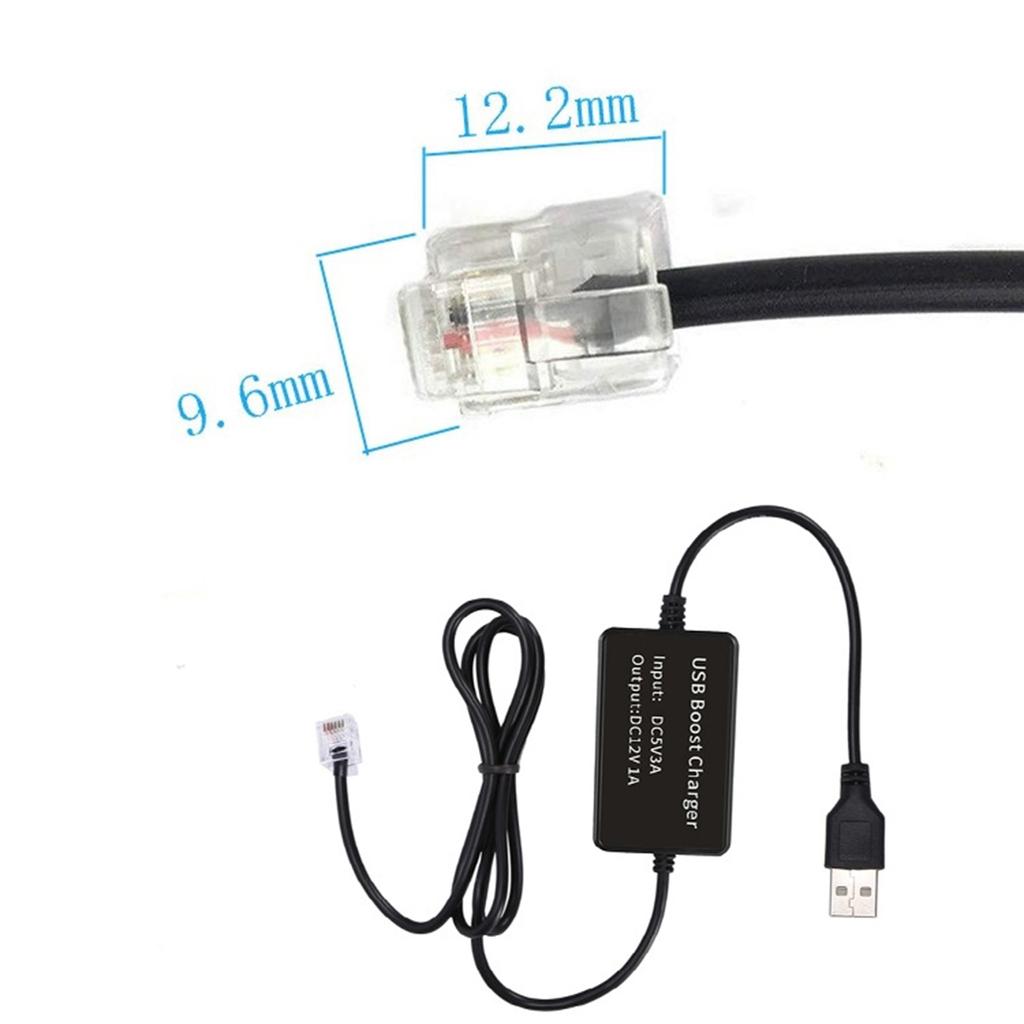 USB 5V Boost to 12V Step Up Cable Module Voltages Converters 2.1x5.5mm Connectors for Camera routers Table lamp