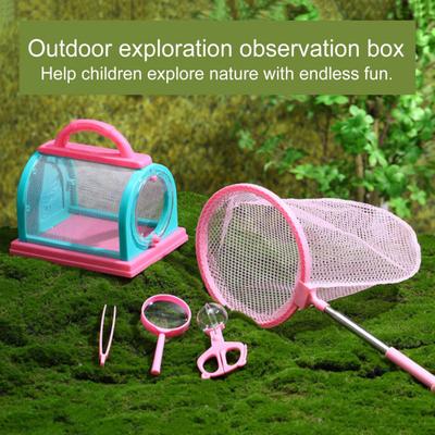 1 Set Critter Catcher Kit with Viewer Box Net Clip Tweezers Magnifying