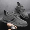 Men's Shoes Autumn Men's Retro Tooling Thick-soled Construction Site Work Labor Insurance Shoes Non-slip Wear-resistant Shoes