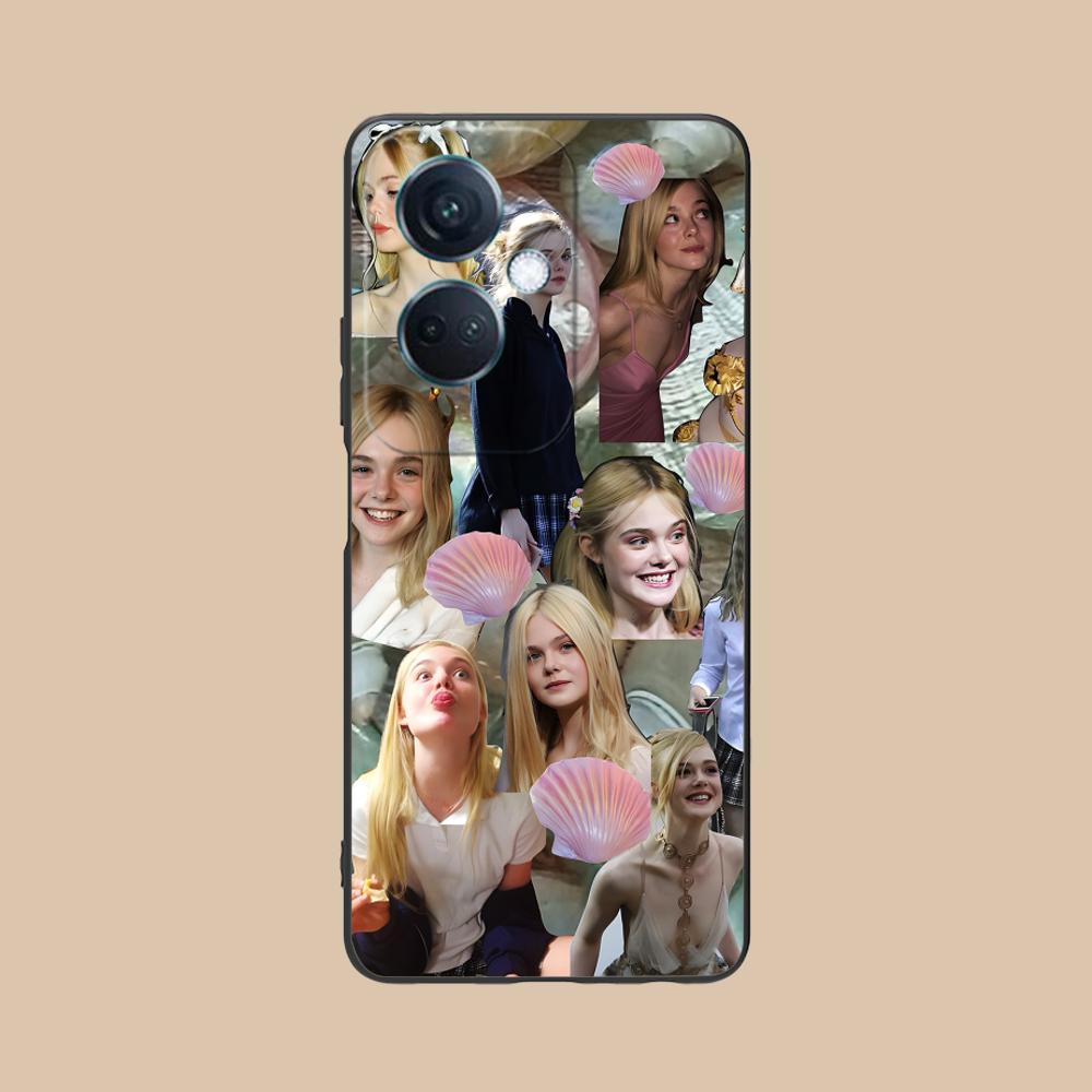 Elle Fanning Matte TPU Mobile Phone Case for OPPO Find X9 X8 X7 X6 X5 X3 X2 Plus S Pro Ultra Lite Colorful Printing Cover
