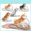 Haustier Hund Modell PVC Spielzeug mit Leine für Heimdeko und Sammlung