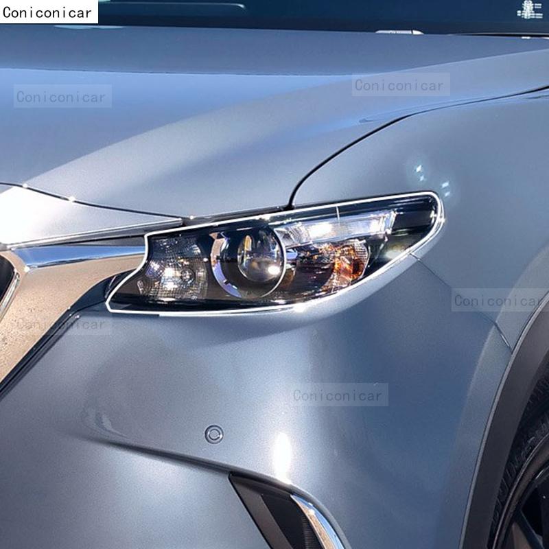 For MAZDA CX-9 2016-2024 2023 Car Headlight Transparent TPU Protective Cover Film Front Light Tint Change Color Sticker