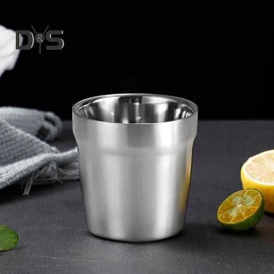 201 Stainless Steel Cup Stackable Drinking Mug Double Wall Vacuum Insulated Coffee Cup Reusable Drinkware for Home Camping Outdoor Activities