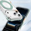 360 °   Rotatable Stand Magnetic Phone Case for iPhone 12-17 Series, MagSafe Compatible Clear Shockproof Cover with Ring Holder