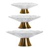 Light luxury high-legged glass fruit plate, brass base fruit plate, storage ornaments, ice pattern tableware storage 1PC