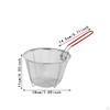 Deep Fry Basket in Stainless Steel for Kitchen Use, Wire Strainer