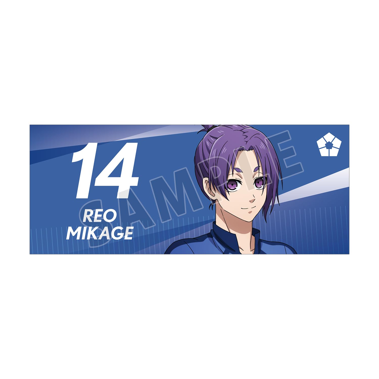 

ТВ-аниме Оригинальная иллюстрация Рео Микаге, готовящегося перед матчем Лицевое полотенце Blue Lock вер.