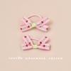 Girls' Floral Embroidered Bow Hair Tie - Sweet Autumn/Winter Style