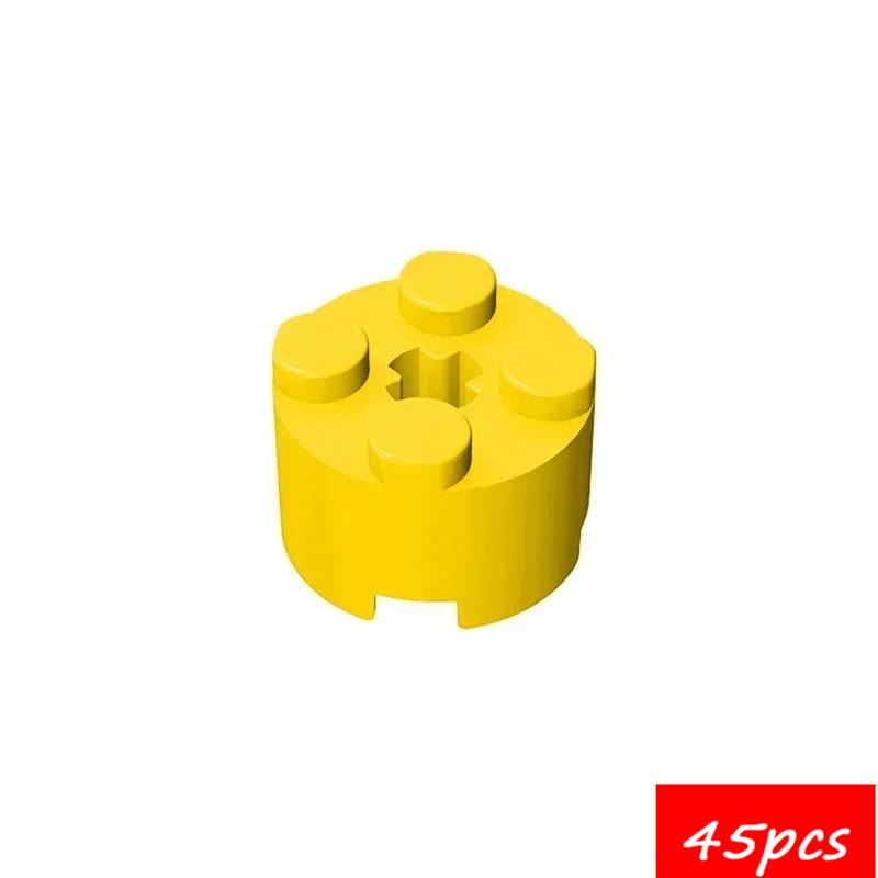 45PCS High-Tech Assemble Particle 6143 6116 39223 3941 2x2 Cylindrical Building Blocks Kit Part Idea DIY Toys For Children Gifts
