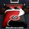 Sheffield United Calcio Design Set Biancheria da Letto 1 Copripiumino + 2 Federe Morbido Traspirante Biancheria da Letto per la Casa