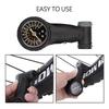 NATRUSS Keenso Bicycle Tire Pressure Gauge, Air Gauge, Pneumatic Gauge, Bicycle, Pike, Presta Type, High Precision, Easy Operation, Black