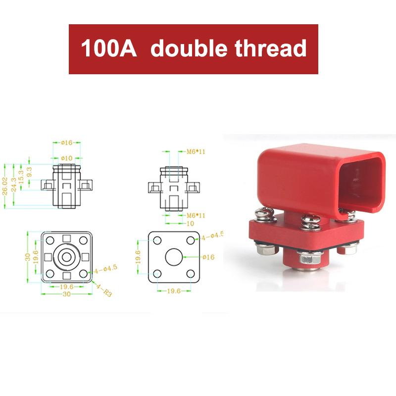 All Copper Battery Storage Terminal Connector Lug 100A 120A 200A 300A for Home Solar Energy Applications