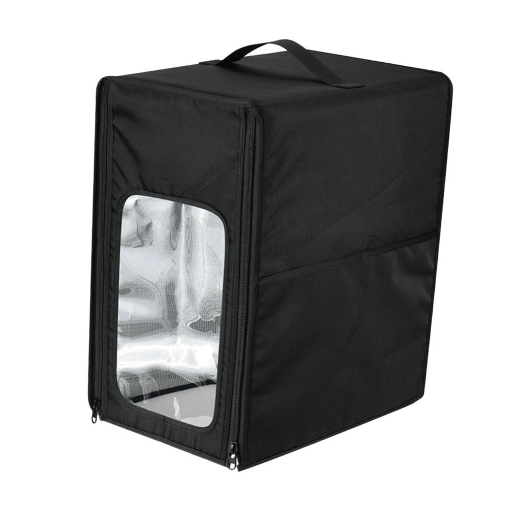Ice Cover Cream Maker Dust Black Nylon Storage Accessory