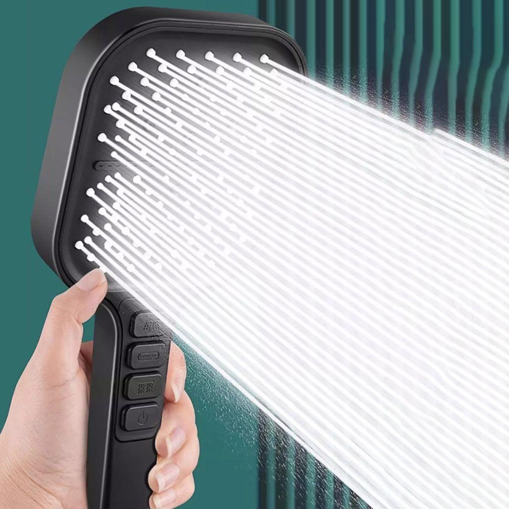 Handheld Shower Head 7 Modes Adjustable Shower Sprayer Universal Rainfall Shower