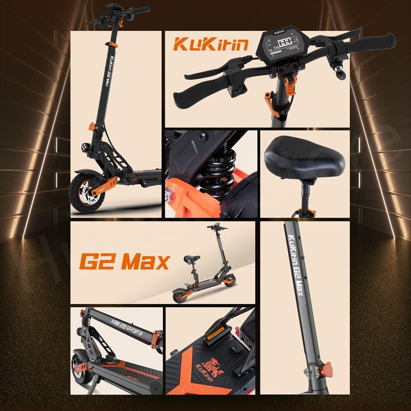 Kugookirin G2 Max Dospělá elektrická koloběžka 1000W Výkonná EScooter Skládací odrážecí koloběžka Elektrický stupínek 55KMH Maximální rychlost