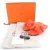 Pristine HERMES Sandals Orang Boa flat mules Orange Mouton Women 35.5 Used