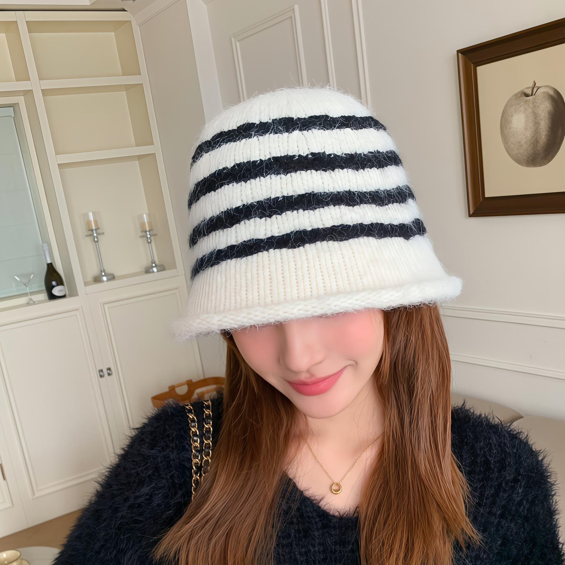 

New Autumn and Winter Fisherman Hat Women s Outdoor Warm Wool Basin Hat Versatile Plush Korean Style Casual Plush Bucket Hat One Size