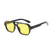 New Fashionable Men's Double Beam Sunglasses, Pilot's Retro Casual Driving Sunglasses, UV Protection