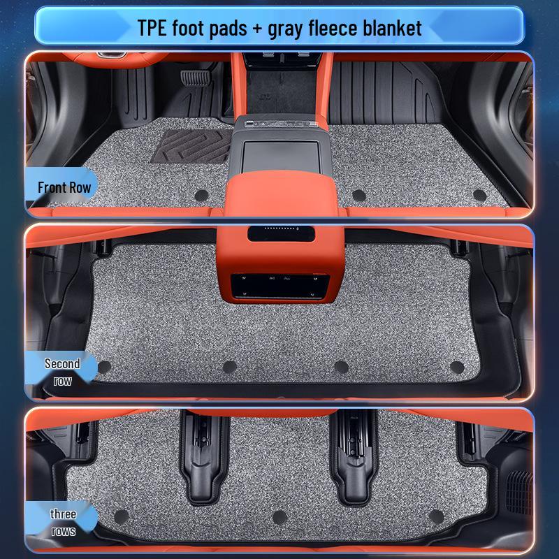 BYD Tang L 2025 Floor Mats TPE Interior Accessories