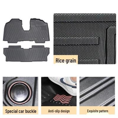 Tapetes de Chão TPE para Toyota Tank, Volante à Direita, Impermeáveis, Resistentes ao Desgaste, Tapetes Espaçosos para Interior e Porta-Malas, Superfície em Carpete.