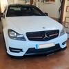 3 Stück Hochglanz Schwarz Auto Frontstoßstange Splitter Lippe für Mercedes-Benz C-Klasse W204 S204 Facelift 2011-2014 AMG Line Tuning Bodykits