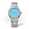 AIKON Datum Himmelblau Quarz 35mm Metallarmband AI1106-SS002-450-1