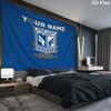 Lech Poznan Wapen Custom Naam Wandkleed Esthetische Muurhanger Bedrukte Stof Deken Decoratieve Wandkleden Voor Slaapkamer Woonkamer Huisdecoratie