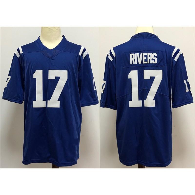 Camiseta de Fútbol NFL Indianapolis Colts para Hombre Ropa Deportiva para Aficionados Azul Blanco Tallas S-XXXL