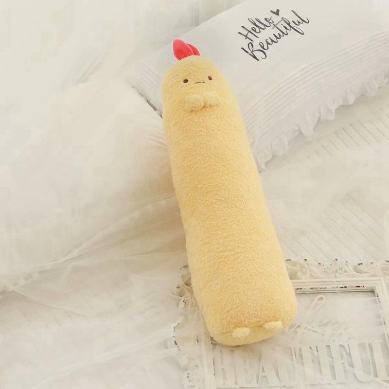 Neuestes Plüschtier Stoffpuppe Niedlicher Cartoon San-X Sumikko Gurashi Anhänger Garnele Verlängerter Körper Tempura Kissen Kissen Weihnachtsgeschenk