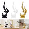 Abstract Sculpture Modern Aesthetic Art Craft Creative Collectible Flame Statue for Office Bedroom Bookshelf Hotel Living Room