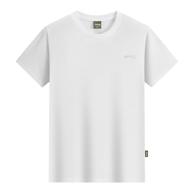 Jeep Men s Outdoor Sport Round Neck Short Sleeve T-Shirt P85DMKT783 3XL грязно-белый