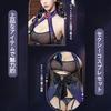 Kyonshi Cosplay Sexy Lingerie Little Devil One Blue of Tops 2 Sleeves Stockings Garter Belt [SENMHS] Costume, Style, Style, Zombie, Horror, Party,