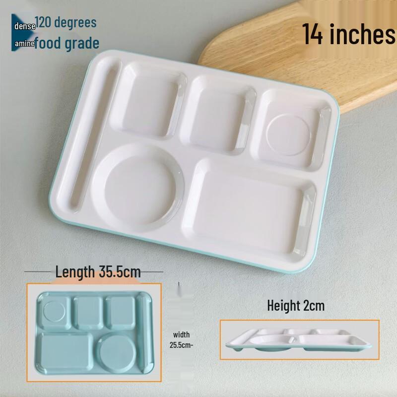 777 Melamine Multi-Compartment Cafeteria Tray