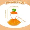 Halloween Pumpkin Headband with Skirt Costume Accessory for Role Playing
