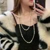 Long Multi Layered Pearl Necklace For Women Temperament Collar Chain Sweater Chain Necklaces Luxury Jewelry Accessories