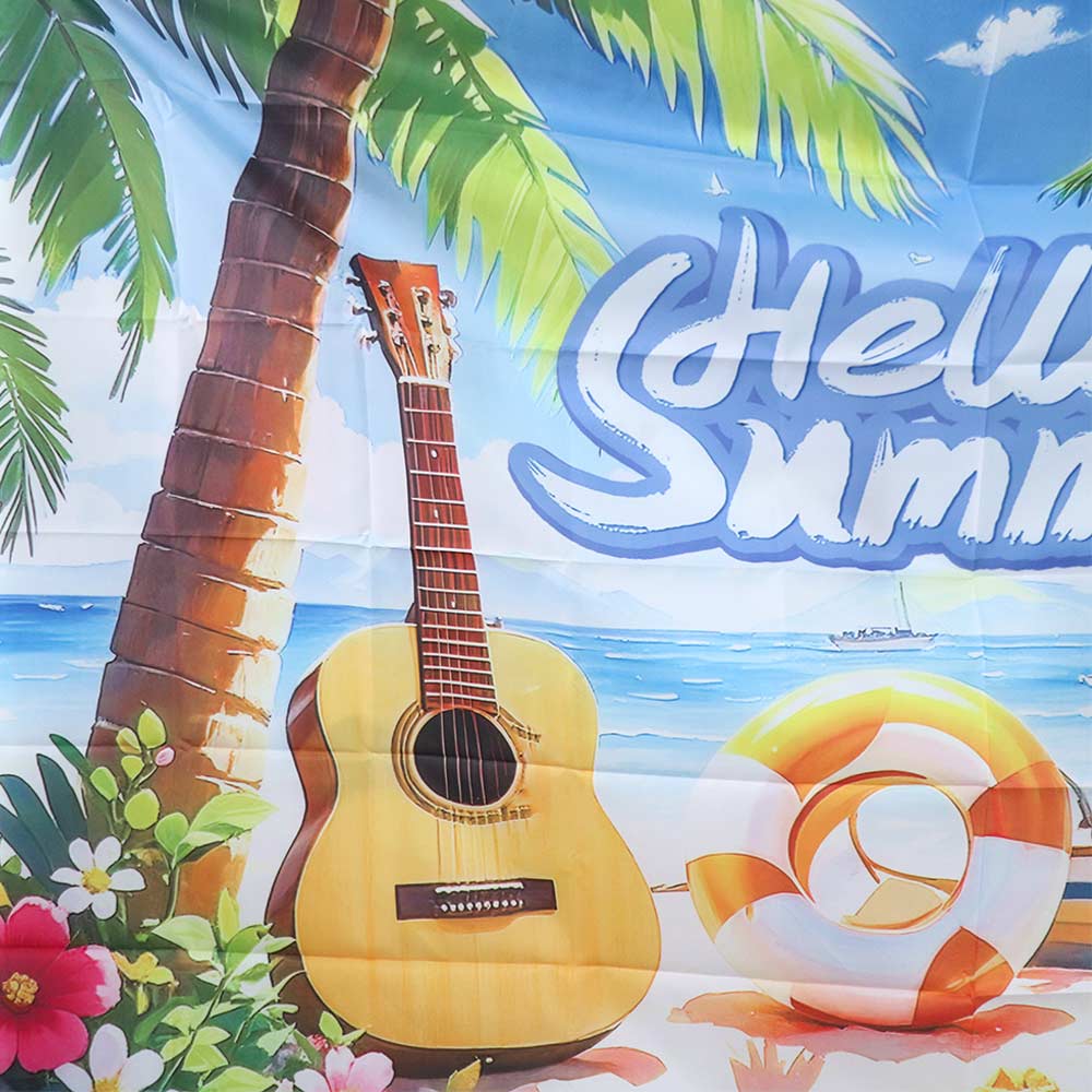 Tropical Theme Summer Pool Party Backdrop Hawaiian Photography Background  Wedding Birthday Party