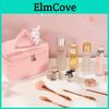 Large Capacity Corduroy Makeup Bag With Cute Rabbit Plush Perfect For Travel And Home Storage
