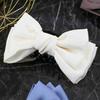 Topmall Big Ribbon Claw Clip Ivory Large Hair Pin Big Ribbon Pin Pretty Hair Pin