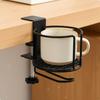 Table Clamp Cup Holder with Headphone Hook MultiFunctional On SpaceSaving for