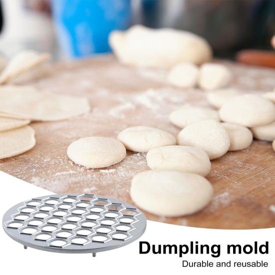 Russian Dumpling Mold 37 Holes Metal Ravioli Maker Pelmeni Meat Dumplings Cutter Effortless Homemade Dumplings Maker for Restaurant Home
