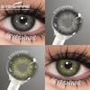 1 Pair Color Contact Lenses for Eyes Color Eye Lens Blue Eye Lenses Brown Lenses Gray Pupils Lens Yearly Green Contacts