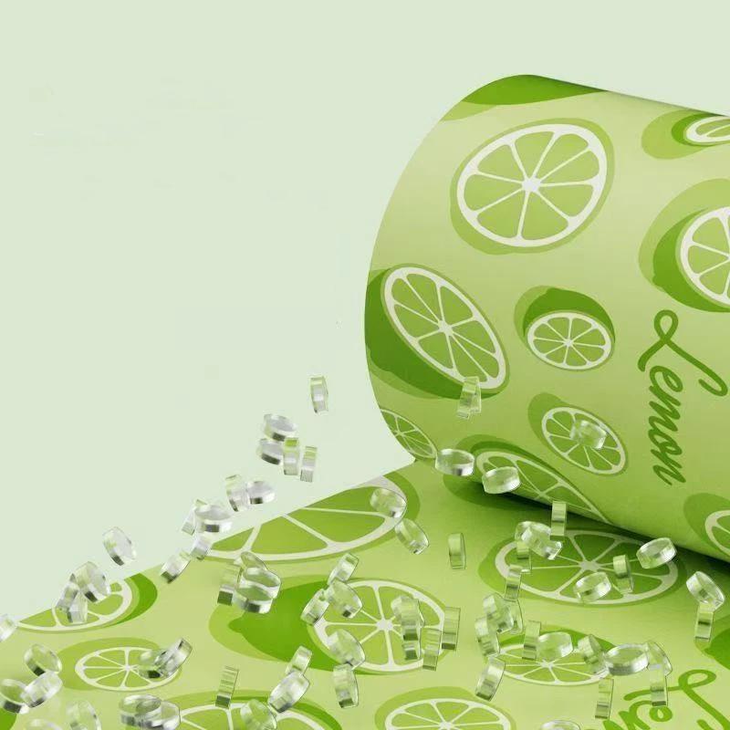 Disposable Lemon Scent Trash Bags Thickened Drawstring 10-100 Sheets Easy Tie Garbage Bags for Household Kitchen Office
