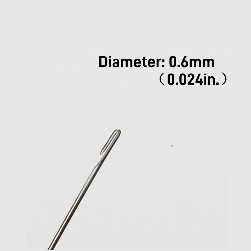 

Игла для бисероплетения, 1 шт., инструменты для заправки ювелирных изделий/браслета с открытым концом, хрустальные иглы для самостоятельного изготовления, сверхтонкий крючок для вязания крючком