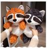 NICI Forest Friends Plush Set: Fox, Raccoon, Wolf, Monkey - Perfect for Children's Birthdays