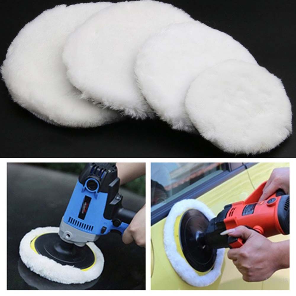 Auto Polisher Accessories Wool Sponge Pad Car Beauty Tool Car Polishing Disc Self-Adhesive Disc