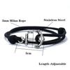 Marine Style Men Anchor Bracelet Handmade  Adjustable Nautical Wrap Braslet Unfading 3mm Thin String Braclet Homme Pulseria